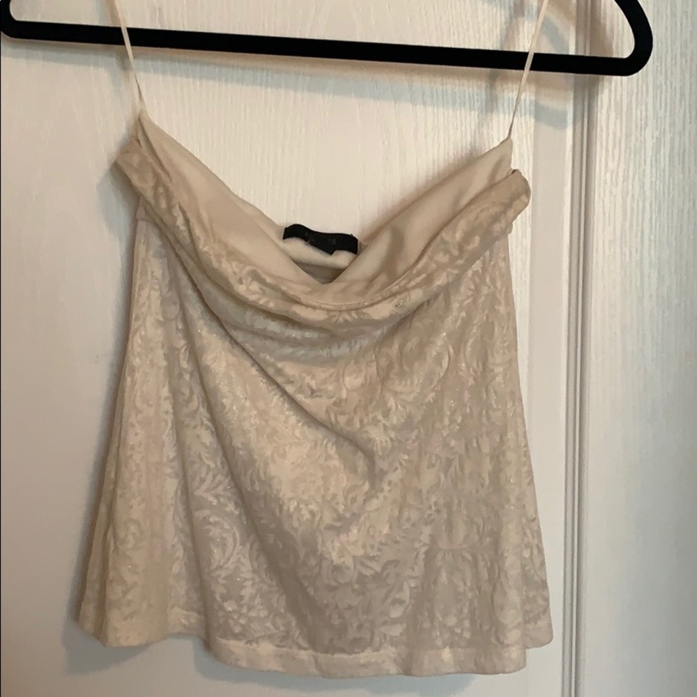 Used Express women’s small off white tube top